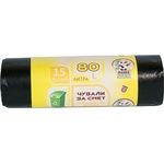  Торби за смет 80 l 70х90 cm 15 бр (2711021-4-18)