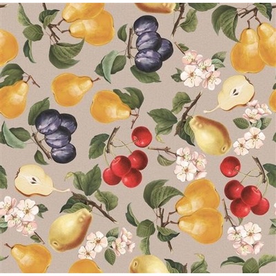 Obrus PVC 3581410, metráž, 20 m x 140 cm, pivonky s prepletenými stonkami, IMPOL TRADE