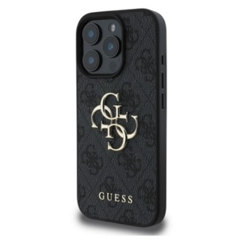 Image 1 of GUESS Предпазен калъф Guess PU 4G Metal Logo за iPhone 15 Pro, Черен