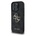 GUESS Предпазен калъф Guess PU 4G Metal Logo за iPhone 15 Pro, Черен