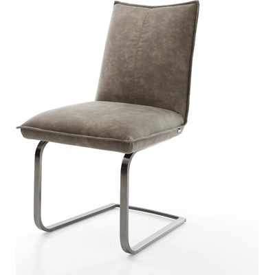 Delife Lelio-Flex mikrovlákno taupe vintage plochý grafit taštičkové pružiny