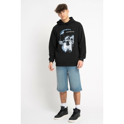 Reporter Young Chlapecké modré džínové kraťasy s prošíváním modrá