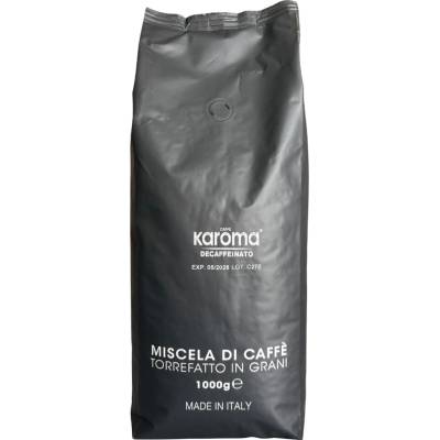Karoma Decaffeinato - Bezkofeínová zrnková káva 1 kg