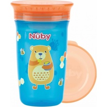 Nuby hrníček netekoucí 360 ° modrá /zelená 300 ml