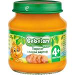 Bebelan Био пюре Bebelan - Сладък картоф, 4 м+, 125 g (8586019165975) - baby