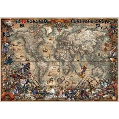 Educa - Puzzle Pirate map - 2 000 piese