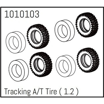 Absima AB240236 1010103 1.2" Tracking A/T Tire PRO Crawler 1:18 4