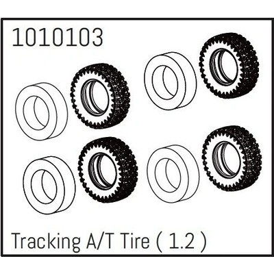 Absima AB240236 1010103 1.2" Tracking A/T Tire PRO Crawler 1:18 4