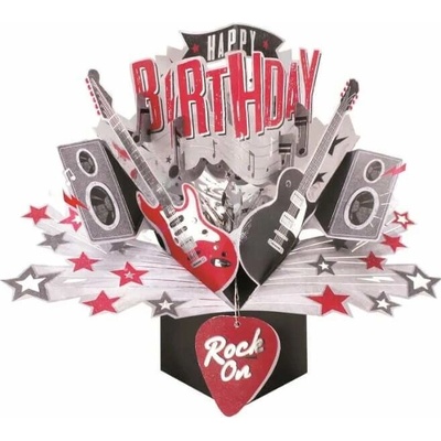 Narozeninové 3D přání Pop Up rock – Zboží Mobilmania