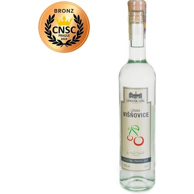 Lihovar Lžín Lžínská Višňovice 50% 0,5 l (holá láhev)