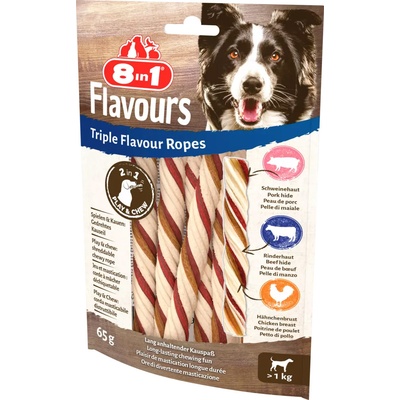 8 in 1 Pet Products GmbH Pochoutka 8in1 Flavours Triple Flavour Ropes 65 g