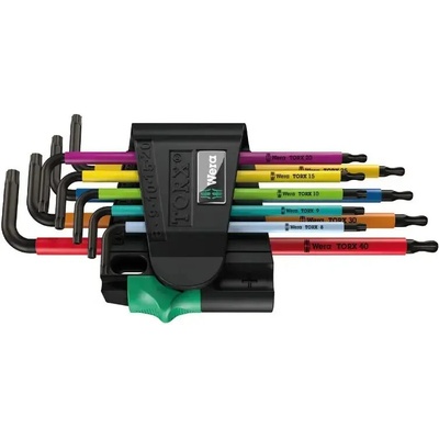 Wera Sada zástrčných klíčů 967 TORX BO Multicolour Blacklaser 9d. 073599