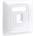 3M Лицев панел 3M VOL-CHUK-1K, 86x86, за 1x RJ45 вложки, бял (XF003849205)
