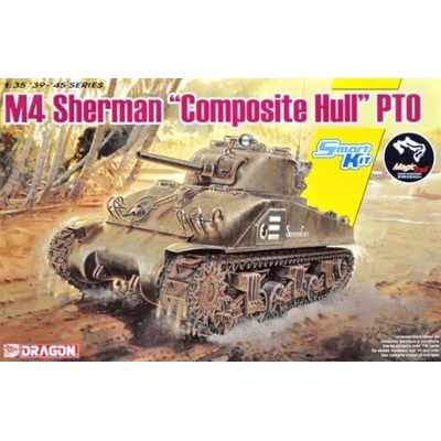Dragon Model Kit tank 6740 M4 Sherman PTO w/Magic Track Smart Kit 1:35