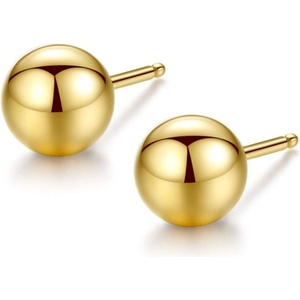 Silenti Jewelry Златни обеци "Класика" - Големи - 0.49см