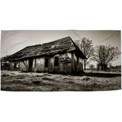 Sablio Ručník s potiskem Starý dům 50 x 100 cm