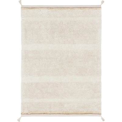 Lorena Canals Кремав ръчно изработен памучен килим подходящ за пране 90x130 cm Bloom Natural - Lorena Canals (C-BLOOM-NAT-XS)