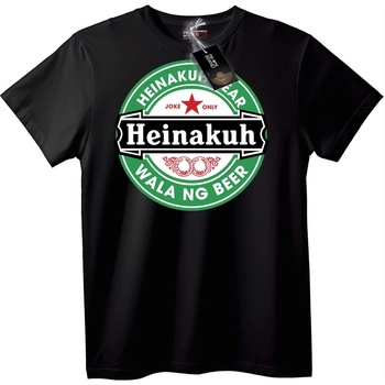 NOONEBRAND Тениска Heinakuh Шега Само за Бира - 2XL, White