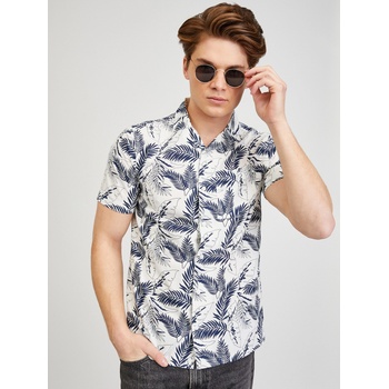 ZOOT. lab Кремава мъжка риза с къс ръкав ZOOT. lab Darrel ZOOT. lab | Byal | МЪЖЕ | S