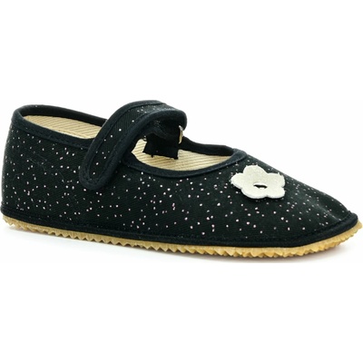 Beda Black Shine BF-060010/BA Barefoot papuče/balerínky