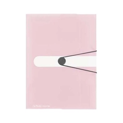Plastový obal s gumičkou Herlitz rose