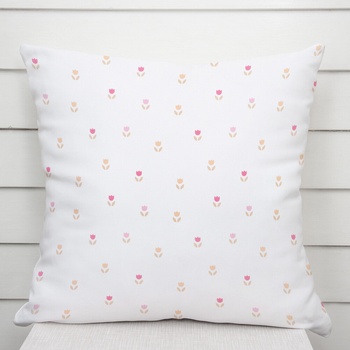 Biante TF-115 Farebné tulipániky na bielom 35 x 45 cm