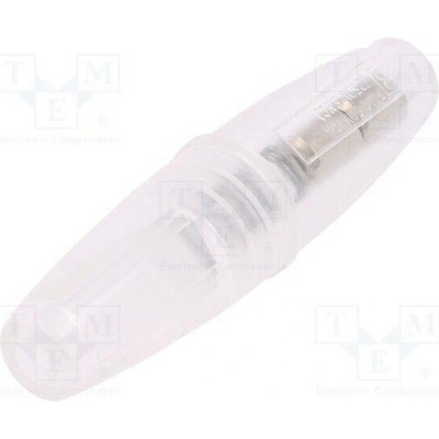 BULGIN FX0180 Zásuvka; 6,3x32mm; na kabel; Imax: 10A; Ujmen: 50V; UL94V-0