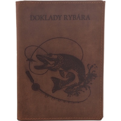 Mercucio Dokladovka Světlehnědá Vzor 7 Štika S Udicí