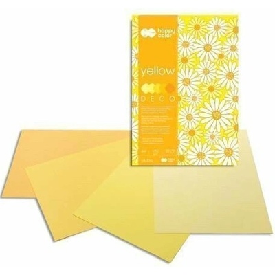 Paper Design Barevný papír A4 170g 20l 5 odstínů žluté