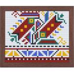 Bright Toys Мозайка с пиксели - Българска шевица, 40x50 пиксела, с рамка - Видински мотив (BE50003-F)