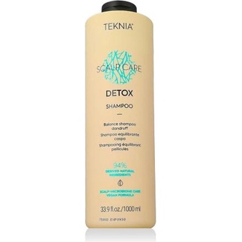Lakmé Teknia Scalp Care Detox Shampoo 1000 ml мицеларен шампоан против сух или мазен пърхот унисекс