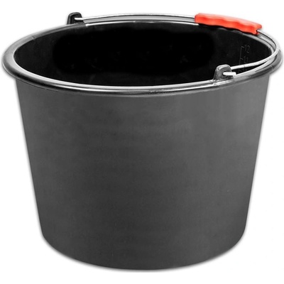 ReCycled Kbelík 16 lit, stavební, plast, plastový úchyt, černé ST254670