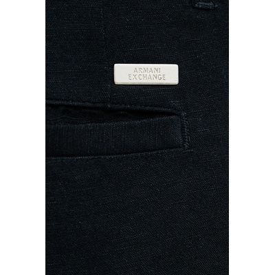 Armani Exchange къс панталон мъжки с лен (8NZS67.ZNFNZ.NOS)