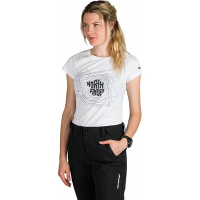 Northfinder Dámske outdoorové tričko z organickej bavlny MANDI white