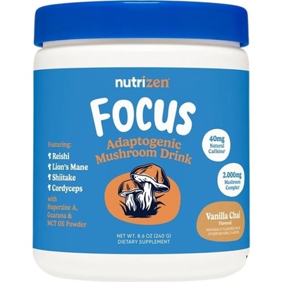Nutricost Focus | Adaptogenic Mushroom Drink [240-288 грама] Ванилия