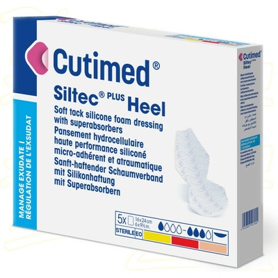 Cutimed Siltec Heel Plus 16 x 24 cm 5 ks