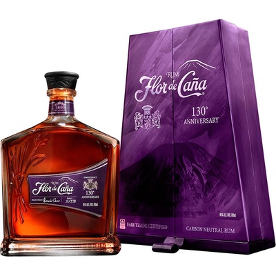 RUM FLOR DE CANA 130 aniv.limi 45% 0,7 l (holá láhev)