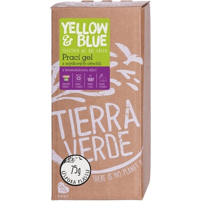 Tierra Verde Prací gel z mýdlových ořechů s levandulovou silicí bag-in-box 2 l