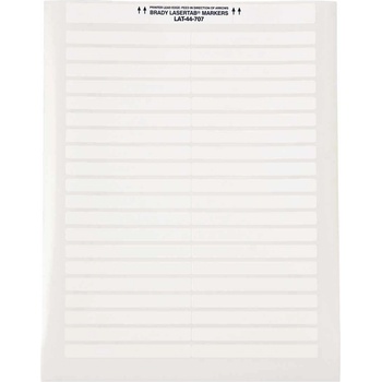 Brady LAT-44-707-2.5 / 029829, LaserTab Laser Printable Labels, 91.44 mm x 9.53 mm (29829)