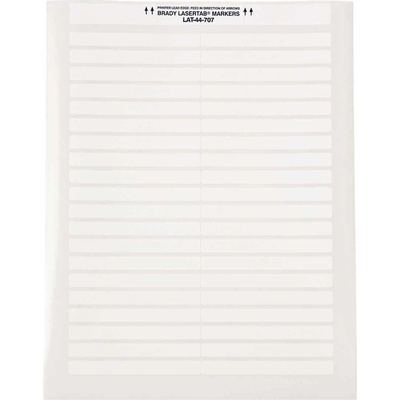 Brady LAT-44-707-2.5 / 029829, LaserTab Laser Printable Labels, 91.44 mm x 9.53 mm (29829)