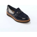 Mokasíny ze 2 materiálů černá