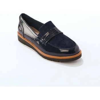 Mokasíny ze 2 materiálů černá