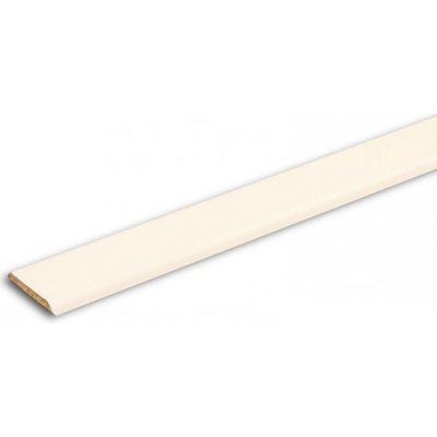 Krycí lišta č.391 - 25 mm x 4 mm x 2,40 m, nastavovaná, potahovaná BÍLOU fólií , K2504