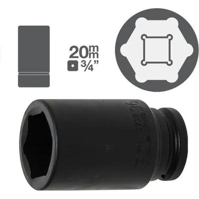 BGS technic Дълги ударни вложки 3/4" от 25.30лв