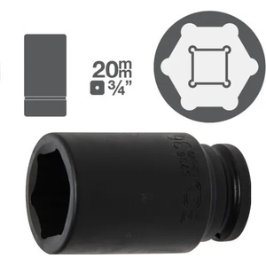 BGS technic Дълги ударни вложки 3/4"