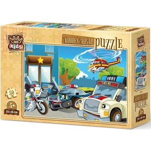 Art Puzzle Дървен пъзел Art Puzzle от 50 части - Отряд за бързо реагиране (5890) - baby