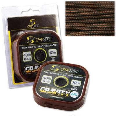 Carp Spirit Šńůra Gravity UHL Ultra Heavy Lead Core Camo Brown 10m 45lb s olověným jádrem