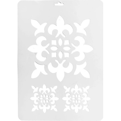 Plastová šablóna 21x29 cm motív ornamenty