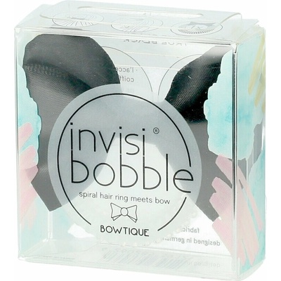 Invisibobble Bowtique Spiral Hair Ring Meets Bow (True Black) 1 ks