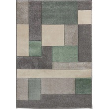 Flair Rugs Hand Carved Cosmos Mint/Grey/Cream Zelená